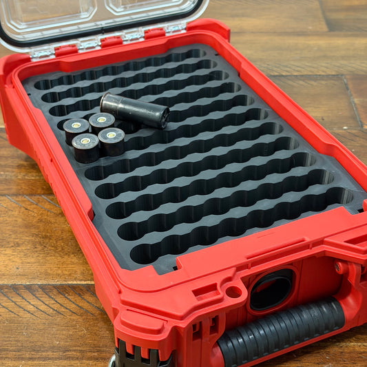Milwaukee Packout - Ammo Storage - Shotgun Ammo Organizer - 12ga - Custom Insert Kit