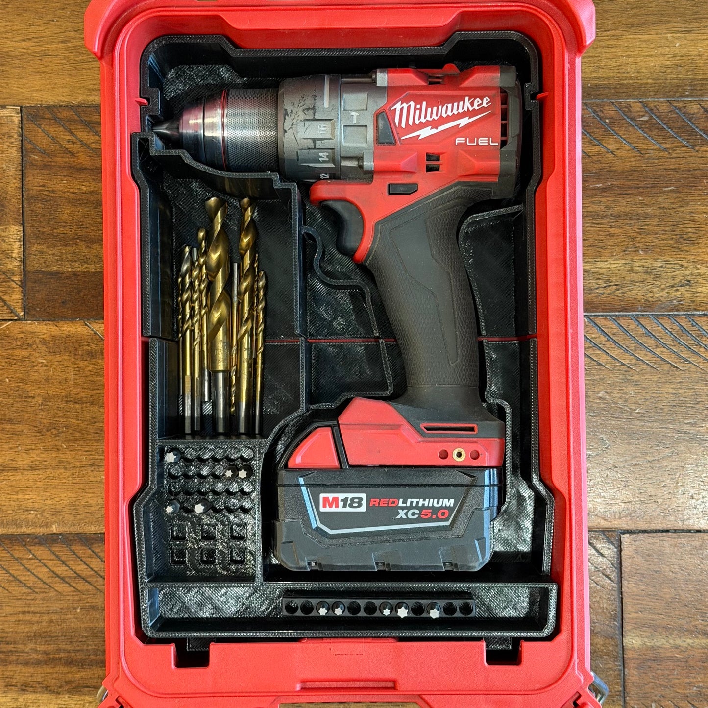 Milwaukee Packout - M18 Fuel Drill Organizational Insert