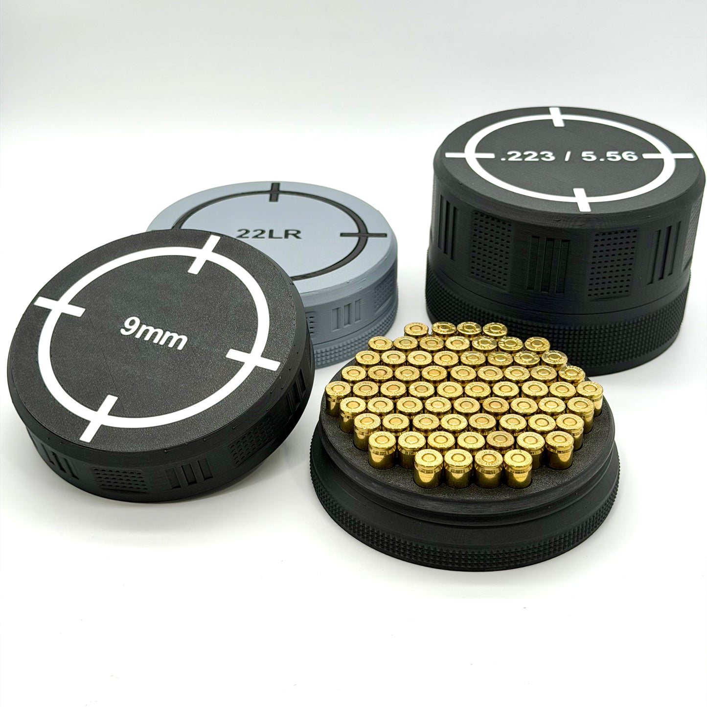 Ammo Cache - Stackable Ammo Organizer - Pistol and Rifle Ammunition Storage