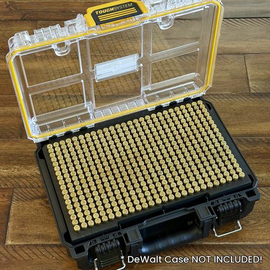 DeWalt Tough System 2.0 - Ammo Storage - 9mm Pistol Ammo Organizer - Custom Insert Kit
